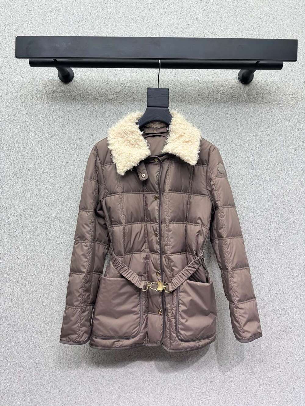 Moncler Cinched‑Waist Quilted Puffer Jacket